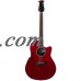 Ovation Celebrity Standard CS28-RR Super Shallow Acoustic-Electric Guitar (Ruby Red Finish) with ChromaCast Accessories   556363696
